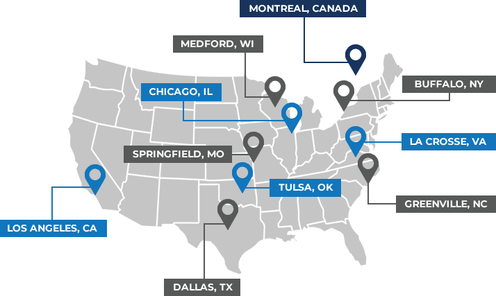 map of StainlessHeatExchanger.com factory locations