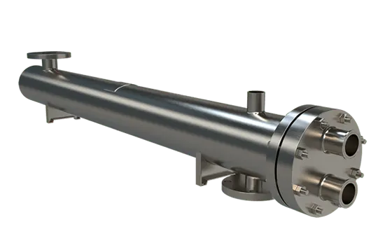 Stainless steel shell and tube heat exchanger