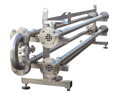 Stainless steel tube-in-tube heat exchanger